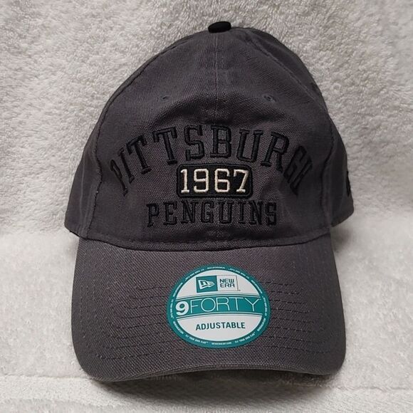 New Era 9FORTY Pittsburgh Penguins Sliderback Hat - New - Picture 1 of 8